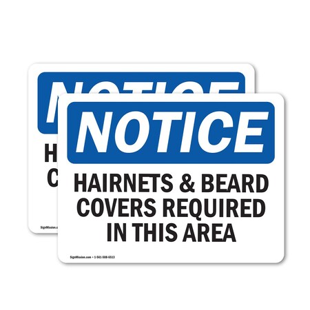 Signmission 7 in Height, 10 in Width, Vinyl Decal, Rectangle OS-2PACK-NS-D-710-L-15772